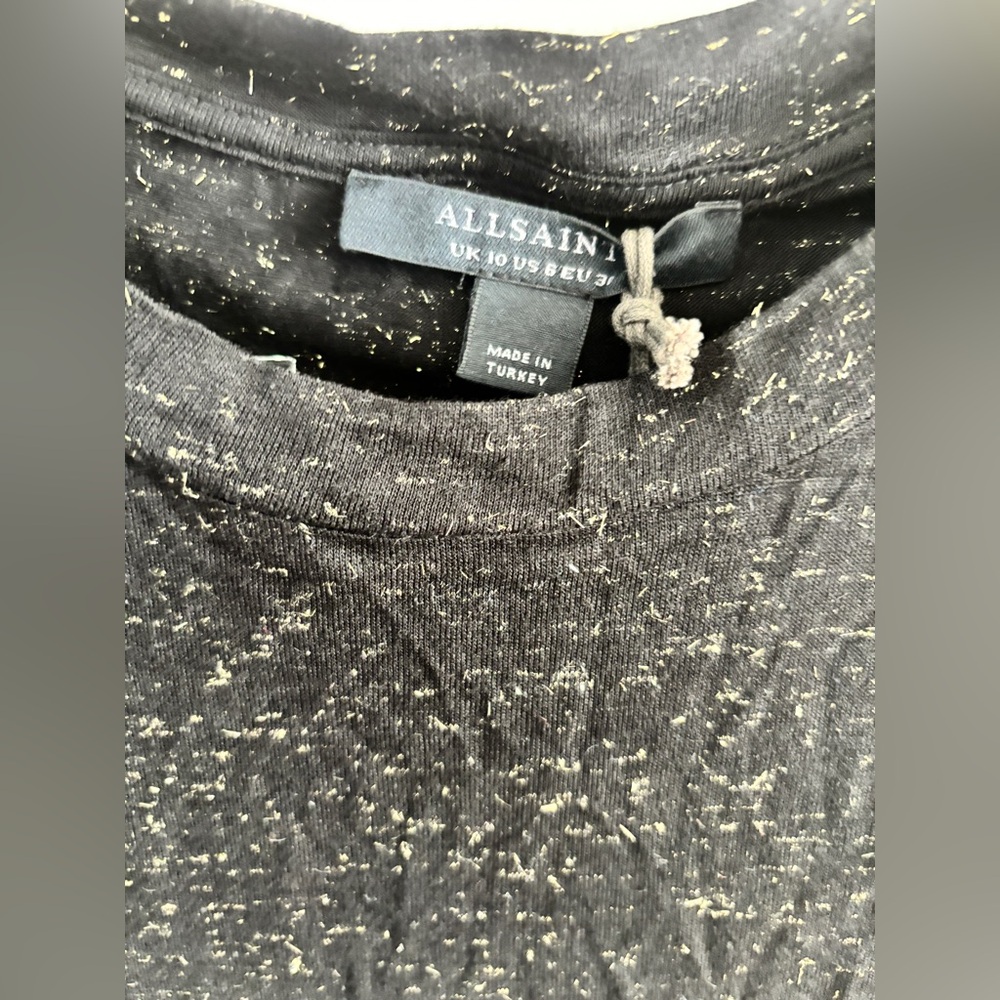 NWT All Saints Imogen Shimmer Sleeveless Tank Top - Picture 3 of 10